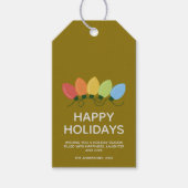 グラフィカルモダンライトクリスマス ギフトタグ (正面)