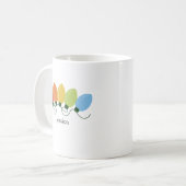 グラフィカルモダンライトクリスマス コーヒーマグカップ (正面左)