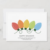 グラフィカルモダンライトクリスマス シーズンカード (正面)