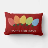 グラフィカルモダンライトクリスマス ランバークッション (正面)