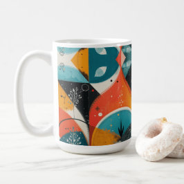グラフィカル抽象化マググ コーヒーマグカップ