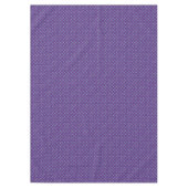 グラフィカル織り紫ラタンonカスタムブルー テーブルクロス (正面)
