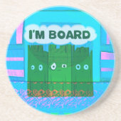 グラフィッおもしろいク:私は退屈な文字アート コースター (正面)