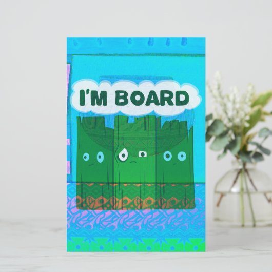 グラフィッおもしろいク:私は退屈な文字アート 便箋 (スタンド正面)