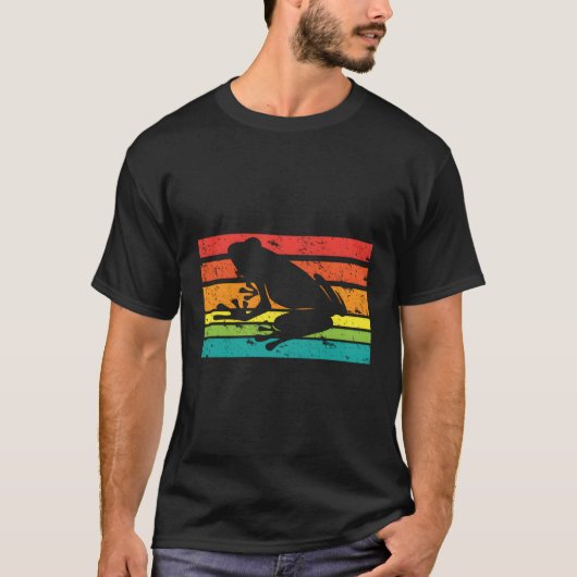グラフィックおもしろいツリーカエル Tシャツ (正面)