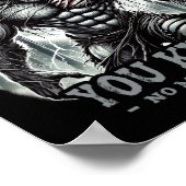 グラフィックおもしろいティーで保護Alpha Woを撮影 ポスター (角)