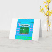 グラフィックおもしろい感動的ー私は退屈な文字アート カード (黄色い花)