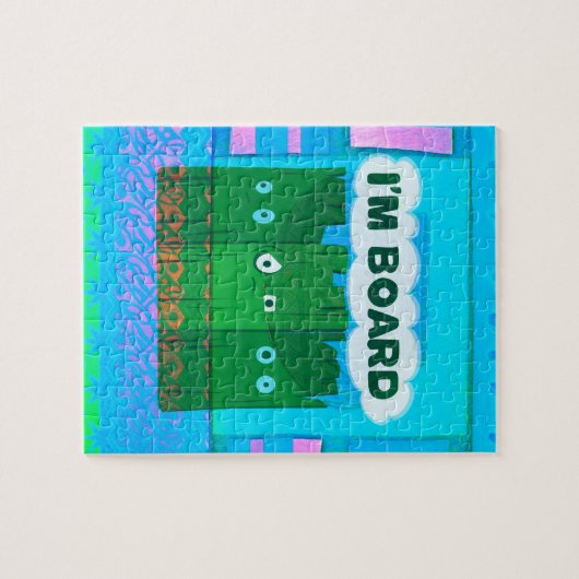 グラフィックおもしろい感動的ー私は退屈な文字アート ジグソーパズル (横)