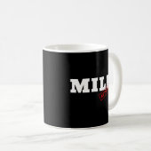 グラフィックおもしろい承認アパレル承認MILF コーヒーマグカップ (正面右)