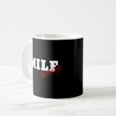 グラフィックおもしろい承認アパレル承認MILF コーヒーマグカップ (正面左)