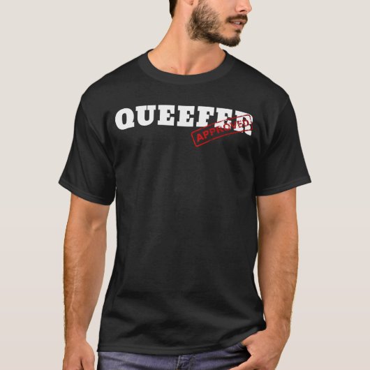 グラフィックおもしろい承認済みアパレル承認済みクイエファー Tシャツ (正面)