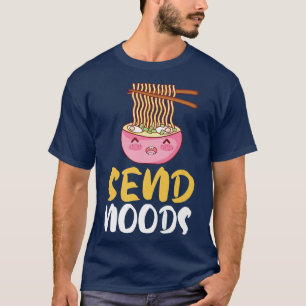 グラフィックおもしろいS送りノウズラーメン麺愛好家141 Tシャツ