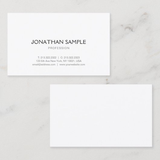 グラフィックかわいらしお洒落デザインプモダンラントレンディー 名刺 (正面/裏面)