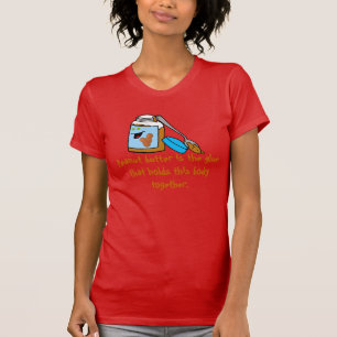 グラフィックが付いているピーナッツバターの恋人のTシャツ Tシャツ