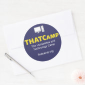 グラフィックが付いているTHATCampのステッカー ラウンドシール (封筒)