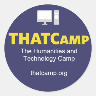 グラフィックが付いているTHATCampのステッカー ラウンドシール