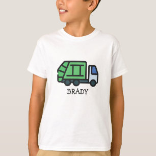 グラフィックごみ/リサイクルトラック(キッズ名) Tシャツ