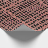 グラフィックによって編まれるパターン地球のモモ ラッピングペーパー (角)