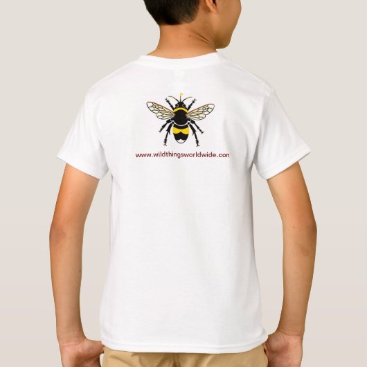 グラフィックのまわりに-自然 – 野生生物 Tシャツ (裏面)