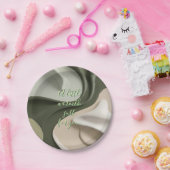 グラフィックのラウンド紙スタイリッシュプレート ペーパープレート (パーティー)