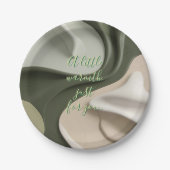 グラフィックのラウンド紙スタイリッシュプレート ペーパープレート (正面)