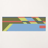 グラフィックの色と図形 ヨガマット (正面(横))