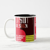 グラフィックはっきりしたデザイナーマグ ツートーンマグカップ (左)
