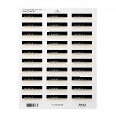 グラフィックはっきりしたモダンブロック住所 シール (フルシート)