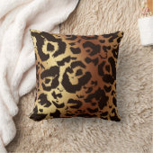 グラフィックはっきりしたワイルドキャットプリントグラデーション背景 クッション (ブランケット)