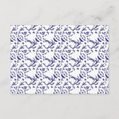 グラフィックを使用した青と白のラッピング紙 エンクロージャーカード (正面)