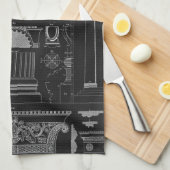 グラフィックアーキテクチャIV キッチンタオル (四つ折り)