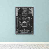 グラフィックアーキテクチャIV キャンバスプリント (インサイチュ (ウッドフロア))