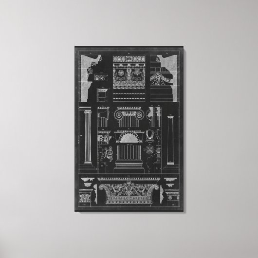 グラフィックアーキテクチャIV キャンバスプリント (正面)