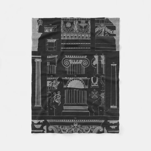 グラフィックアーキテクチャIV フリースブランケット (正面)