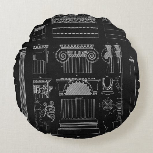 グラフィックアーキテクチャIV ラウンドクッション (正面)