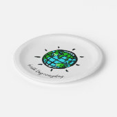 グラフィックアースの日 – 毎日 – パーティー ペーパープレート (アングル)