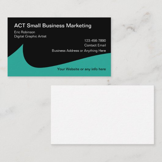 グラフィックアーティストデジタルマーケティング 名刺 (正面/裏面)