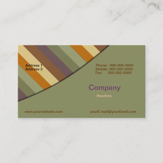 グラフィックアーティスト- Autumn Business Card 名刺 (正面)