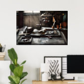 グラフィックアーティスト- Printers Office ポスター (ホームオフィス)