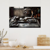 グラフィックアーティスト- Printers Office ポスター (キッチン)