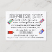 グラフィックアートサンと海ビーチ名刺 名刺 (裏面)