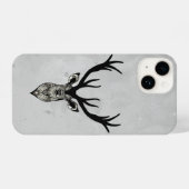 グラフィックアートスタグディアアニマルアート iPhoneケース (裏面横)
