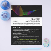 グラフィックアートデザイン、広告用グラフィックデザイナー チラシ (シングル)