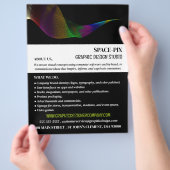 グラフィックアートデザイン、広告用グラフィックデザイナー チラシ (手)