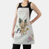 グラフィックアートフェアリーバタフライイラストレーション エプロン (インサイチュ)
