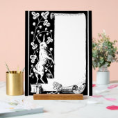 グラフィックアートラビットとスクロールアクリルのサイン アクリルサイン (ウェディング)