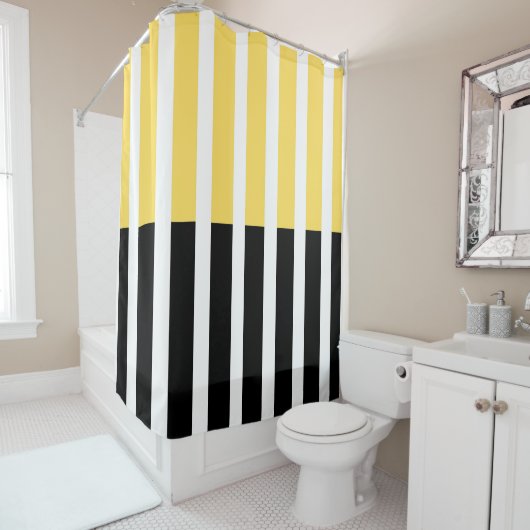 グラフィックアートワークイラストレーション シャワーカーテン (インサイチュ)