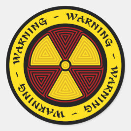 グラフィックアート放射線シンボルステッカー ラウンドシール