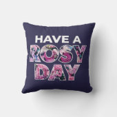 グラフィックアート「バラ色の日を過ごす」 クッション (裏面)