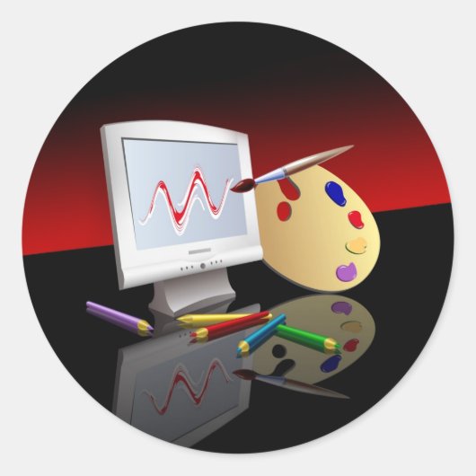 グラフィックアート ラウンドシール (正面)